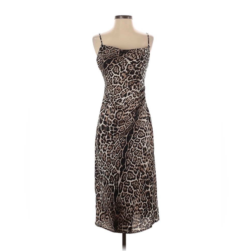 🐆EUC Re:named Leopard Print Spaghetti Strap Dress in Size Small
